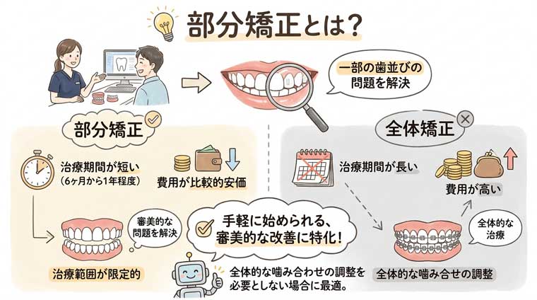 部分矯正とは？の図解
