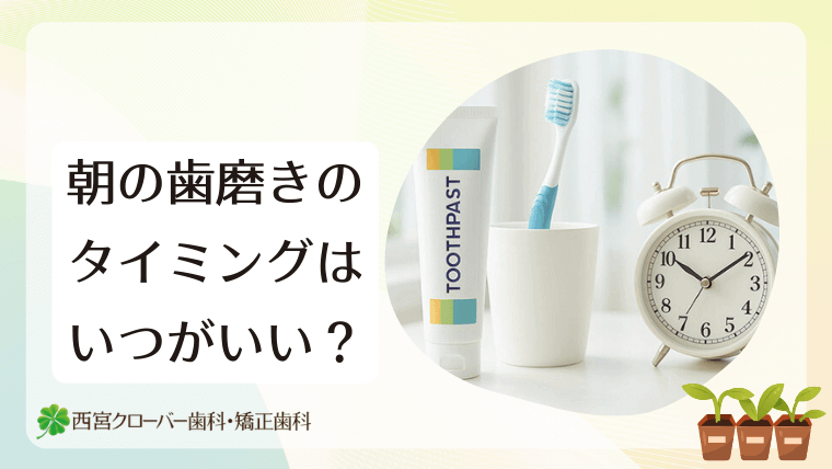 朝の歯磨きのタイミングはいつがいい?