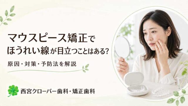 マウスピース矯正でほうれい線が目立つことはある？原因・対策・予防法を解説